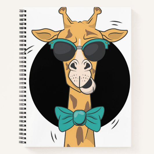 Carnet Giraffe Lover Giraffe Dans Mon Coeur (Devant)