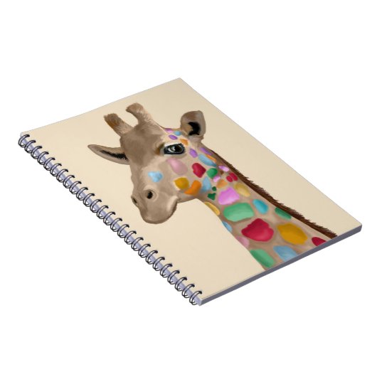 Carnet Giraffe multicolore (Côté Droit)