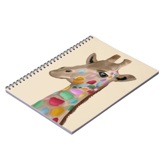 Carnet Giraffe multicolore (Côté gauche)