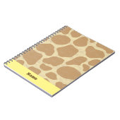 Carnet Giraffe personnalisée amusante (Côté gauche)