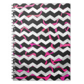 Carnet Giraffe rose chaude et noire (Devant)