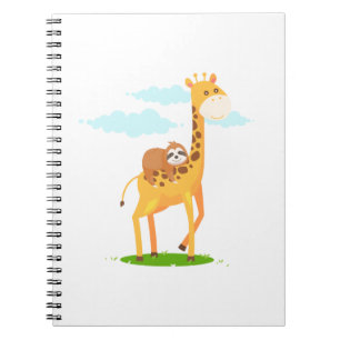 Carnet Giraffe Sloth Drôle Cadeau Pour Enfants