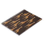 Carnet Giraffes Dark : Vintage Abstrait sans joint. (Côté gauche)