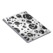 Carnet Giraffy Polka Dot noir et gris clair Impression (Côté Droit)