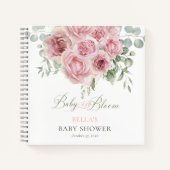 Carnet Girl Baby in Bloom Baby shower Invités Réserver (Devant)