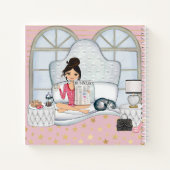 Carnet "Girl Boss HQ" Nouveau jour matin rose planner (Dos)