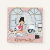 Carnet "Girl Boss HQ" Nouveau jour matin rose planner (Devant)