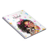 Carnet Girl Monogram Any Initial & Name (Côté Droit)