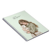 Carnet Girl with Brown Lamb (Côté Droit)