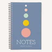 Carnet Girls Blue Monogrammed Full Name Notes (Recto)