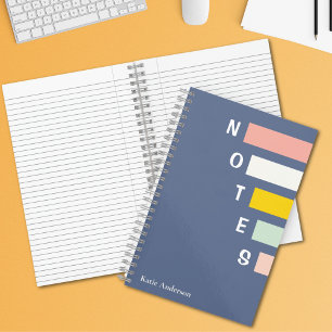 Carnet Girls Blue Monogrammed Full Name Notes