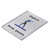 Carnet Girls Gymnastics Beam Queen Faux Glitter (Côté gauche)