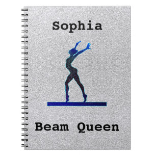 Carnet Girls Gymnastics Beam Queen Faux Glitter