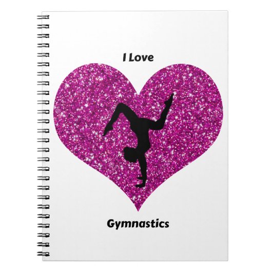 Carnet Girls I Love Gymnastique Spiral Notebook (Devant)