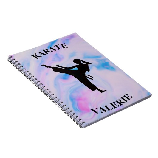 Carnet Girls Karate Pastel Swirl (Côté Droit)
