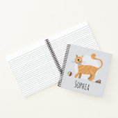 Carnet Girls mignonne Ginger Tabby Chat Nom du dessin Enf (Intérieur)