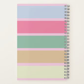 Carnet Girly Pastel Monogrammed Full Name Notes (Verso)