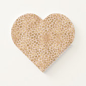 Carnet Girly Peach Gold Empreinte de léopard Parties scin (Dos)