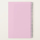 Carnet Girly Pink and Purple Monogrammed Full Name Notes (Verso)