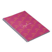 Carnet Girly Pink Gold Eyelashes (Côté Droit)