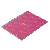 Carnet Girly Pink Gold Eyelashes (Côté gauche)
