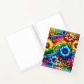 Carnet Girly Rainbow Floral Flower Monogram (Intérieur)