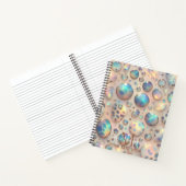 Carnet Girly Trendy Opal Leopard Print Monogram Softcover (Intérieur)