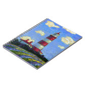Carnet Gisements en pastel de phare et de lavande (Côté gauche)
