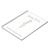 Carnet Giving Grace Forgiveness White Wildflower (Côté gauche)