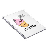 Carnet Glace-crier Pun drôle de cône de glace (Côté Droit)