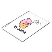 Carnet Glace-crier Pun drôle de cône de glace (Côté gauche)