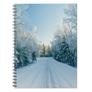 Carnet Glace et neige   Route d'hiver gelée Russie, Sibér