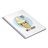 Carnet Glace Gentille Blague de Crème Glacée  (Côté Droit)