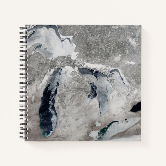 Carnet Glace Sur Les Grands Lacs, États-Unis. (Devant)