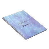Carnet Glaçons Flocons Cristaux Bleu Violet (Côté Droit)
