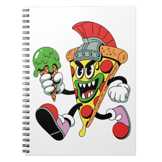 Carnet Gladiator Pizza Slice Italien Brainrot (Devant)