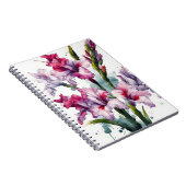 Carnet Glaïeul - Fleurs aquarelle (Côté Droit)