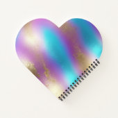 Carnet Glam arc-en-ciel Iridescendant (Dos)