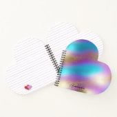 Carnet Glam arc-en-ciel Iridescendant (Intérieur)