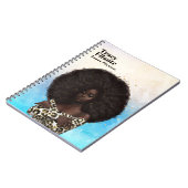 Carnet Glam Chic Peau de Léopard Afro-Américain  (Côté gauche)