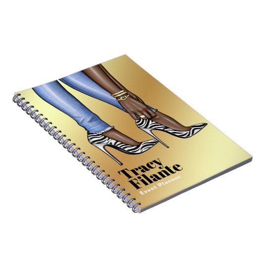 Carnet Glam Chic Zebra (Côté Droit)