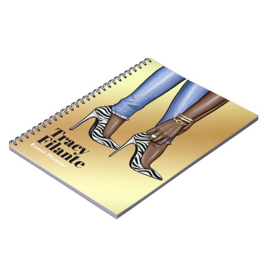 Carnet Glam Chic Zebra (Côté gauche)