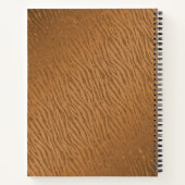 Carnet Glam de Parties scintillant Brown poster de animal (Dos)