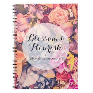 Carnet Glam Floral Rose tendance Florist moderne & Boutiq