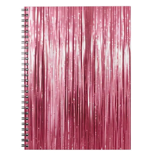 Carnet Glam Girl rose Tinsel raypes (Devant)