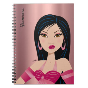 Carnet Glam Girl Sassy Attitude Asiatique fille personnal
