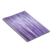 Carnet Glam Girly Lavender Tinsel Stripes (Côté Droit)