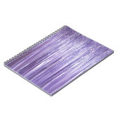 Carnet Glam Girly Lavender Tinsel Stripes (Côté gauche)