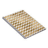 Carnet Glam Gold White Zigzag (Côté Droit)