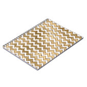 Carnet Glam Gold White Zigzag (Côté gauche)